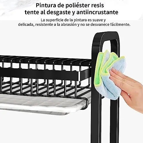 Escurridor para platos de Acero Inoxidable de 3 Niveles