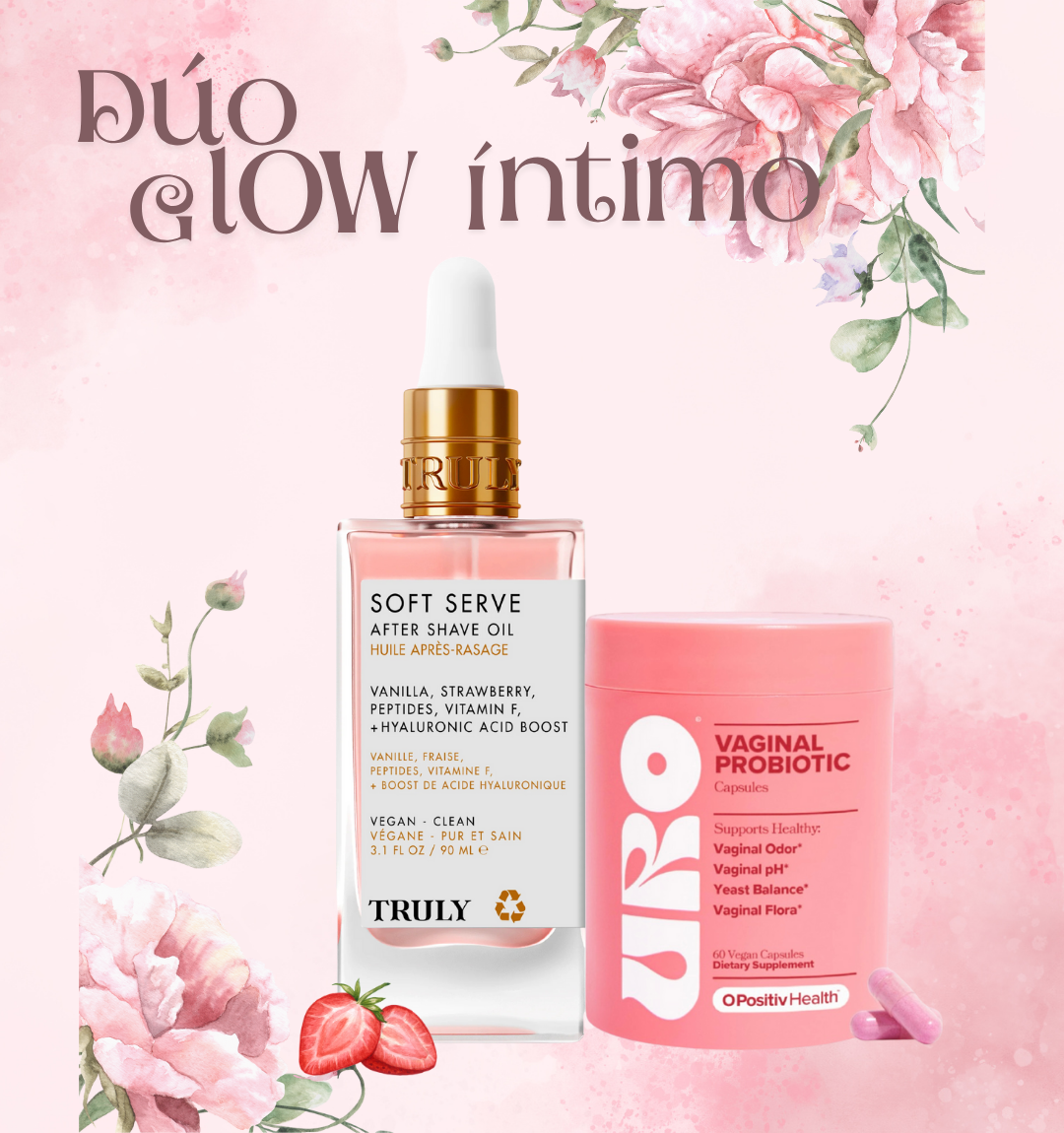 Dúo Glow Íntimo - Aceite Truly + Uro